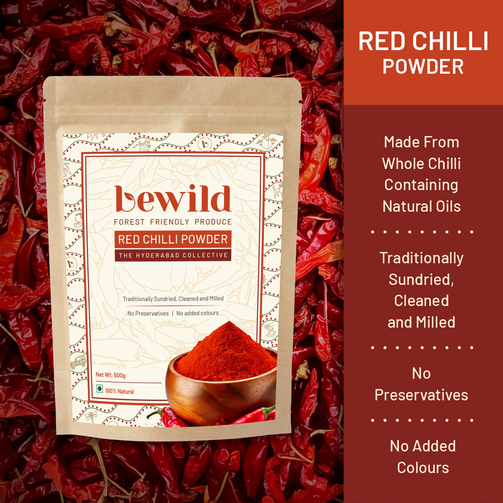 Red Chilli Powder | 500gm | Sun-dried | Finely Ground