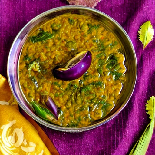 South Indian Brinjal Dal