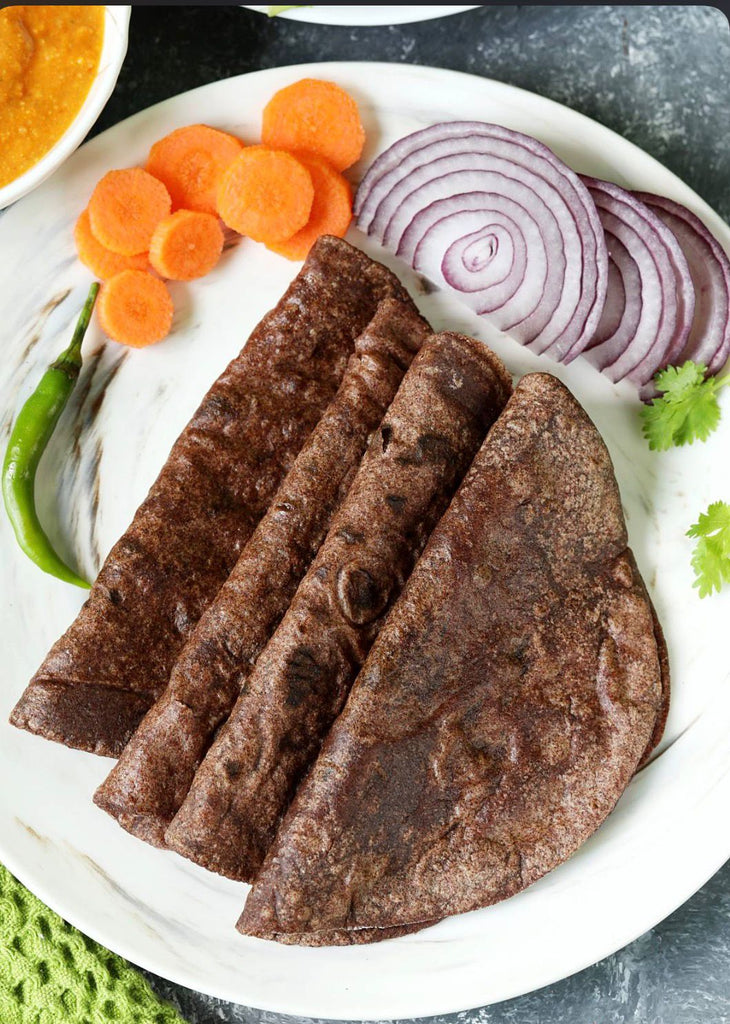 SPROUTED RAGI ROTI (QUICK FLATBREAD)