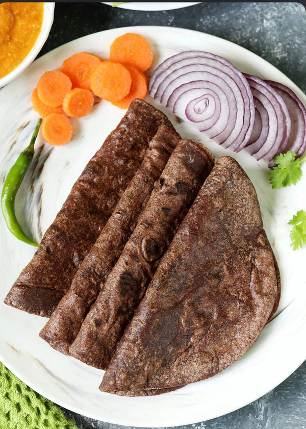 SPROUTED RAGI ROTI (QUICK FLATBREAD)
