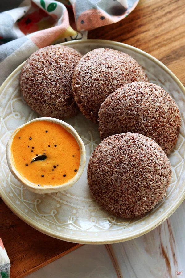 RAGI IDLI (FERMENTED, STEAMED & GUT-FRIENDLY)