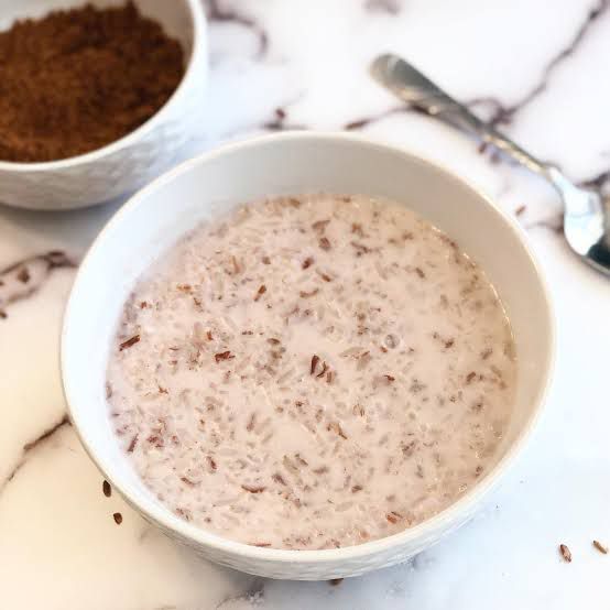 COCONUT MILK RED RICE PORRIDGE