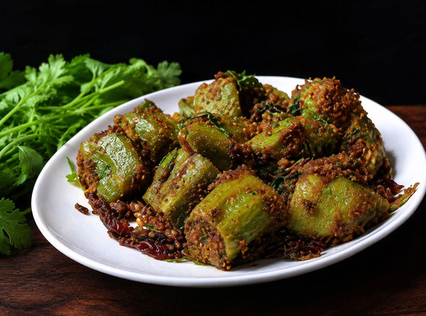 STUFFED RIDGE GOURD (TURAI STUFFED CURRY)