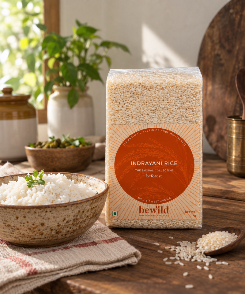 Indrayani Rice | 1kg | Aromatic Heritage Grain | Naturally Grown