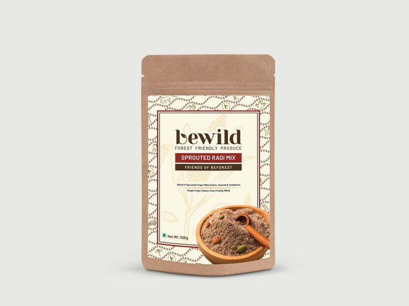Sprouted Ragi Mix | 500g | Freshly Milled | Gluten-Free Supergrain
