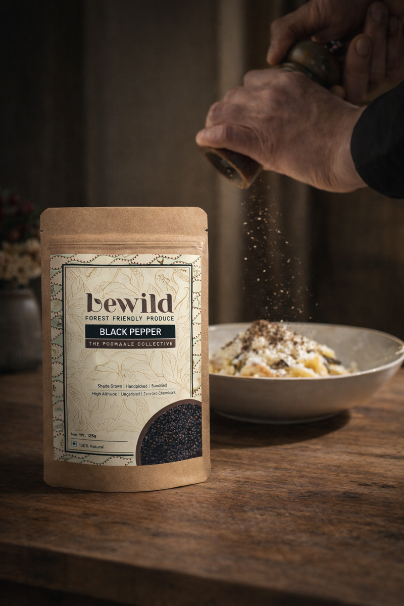 Black Pepper | Whole | Coorg | 125g | Sundried | Ungarbled