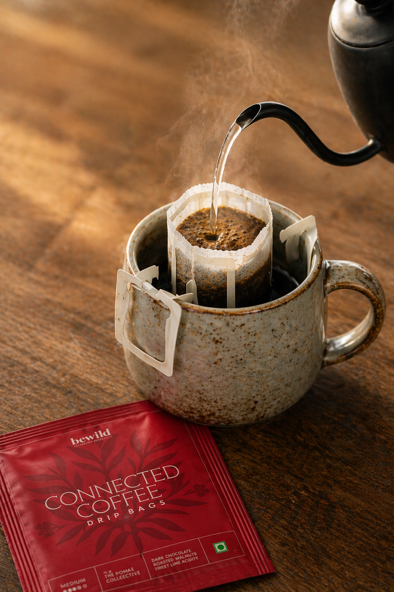 Connected Coffee Drip Bags | Canephora Coffee (Robusta) | Medium Roast | Anoxic Naturals