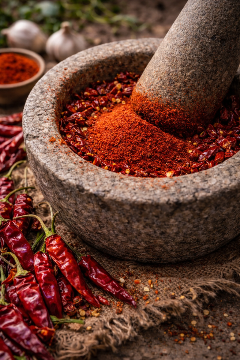 Red Chilli Powder | 500gm | Sun-dried | Finely Ground