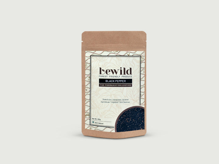 Black Pepper | Whole | Coorg | 125g | Sundried | Ungarbled