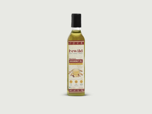 Groundnut Oil | 500ml | Sustainably Crafted | Wood Pressed | Single-filtered
