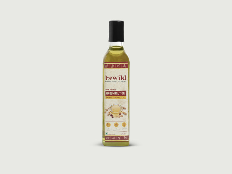 Groundnut Oil | 500ml | Sustainably Crafted | Wood Pressed | Single-filtered