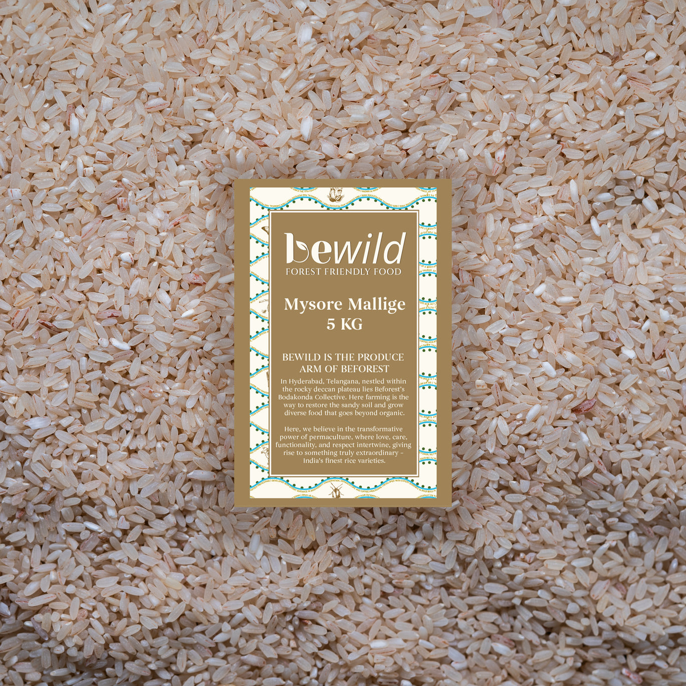 Mysore Mallige Rice | 5kg | Protein & Fibre-rich | SemiPolished | 100% ...