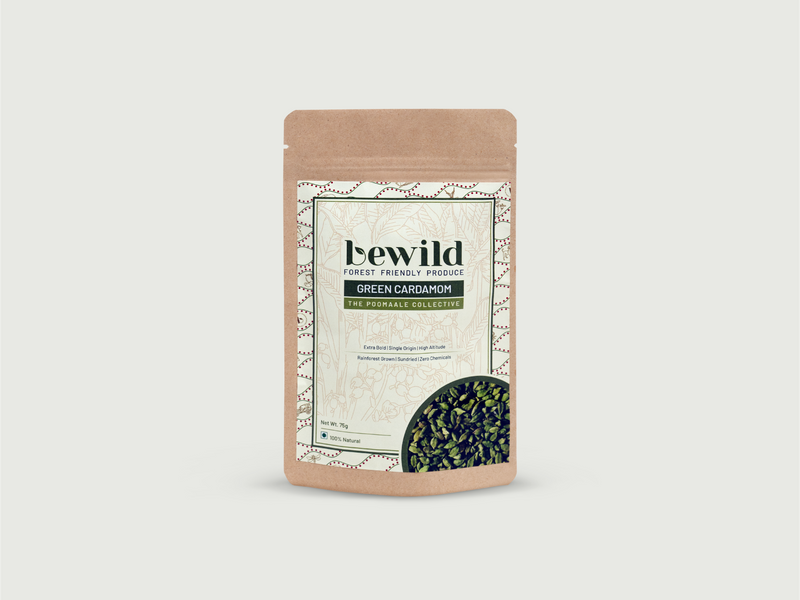 Green Cardamom | Green Elaichi | 75g | Sundried | Extra Bold