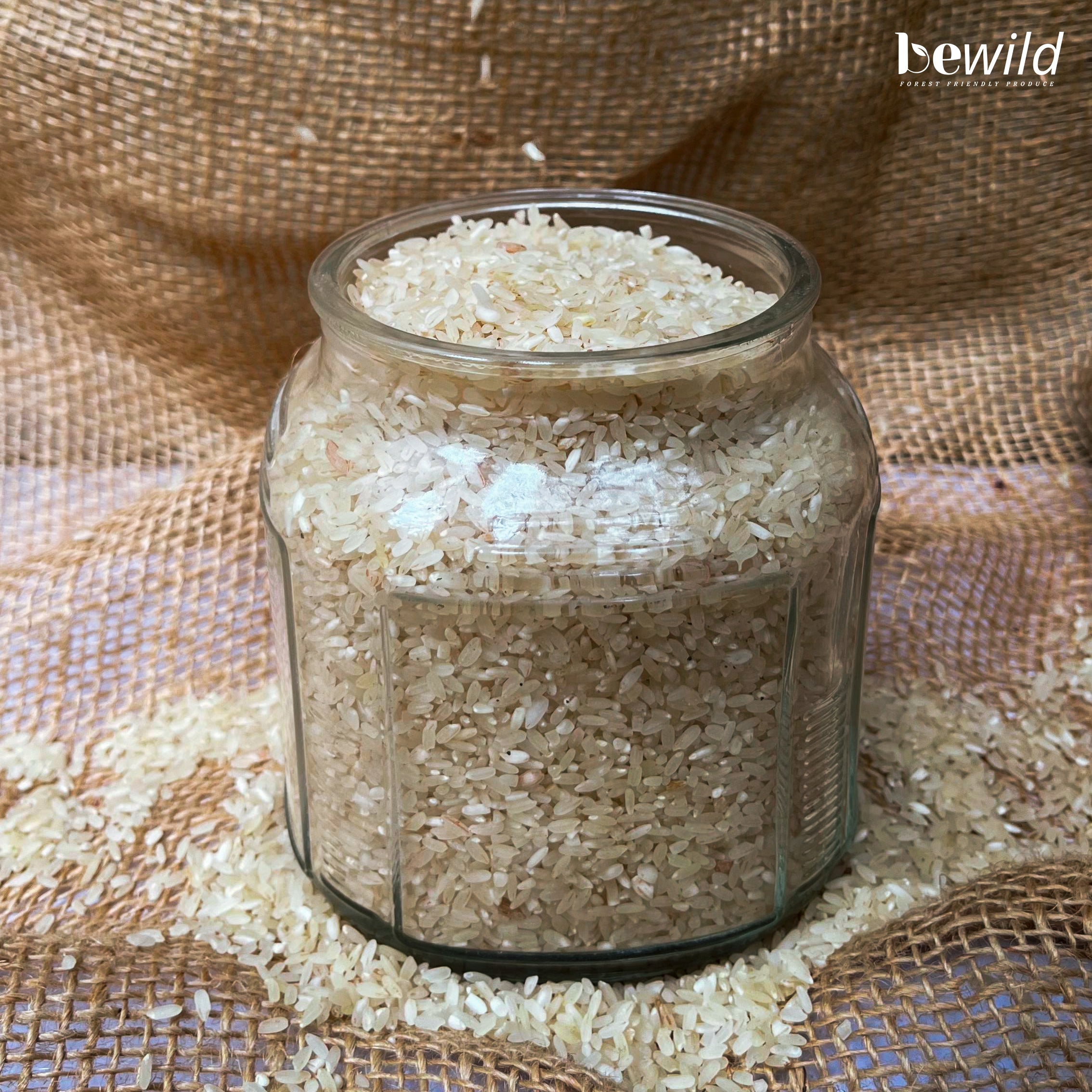 Muflleg Rice Mysore Mallige Rice | 5kg | Protein & Fibre-rich | SemiPolished | 100% ...