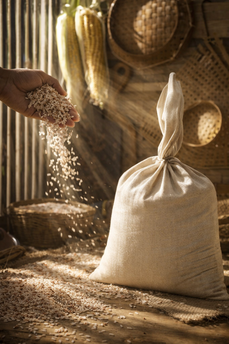 Illuppai Poo Samba Rice 5kg | Brown Rice | Fibre Rich | Pack of 1