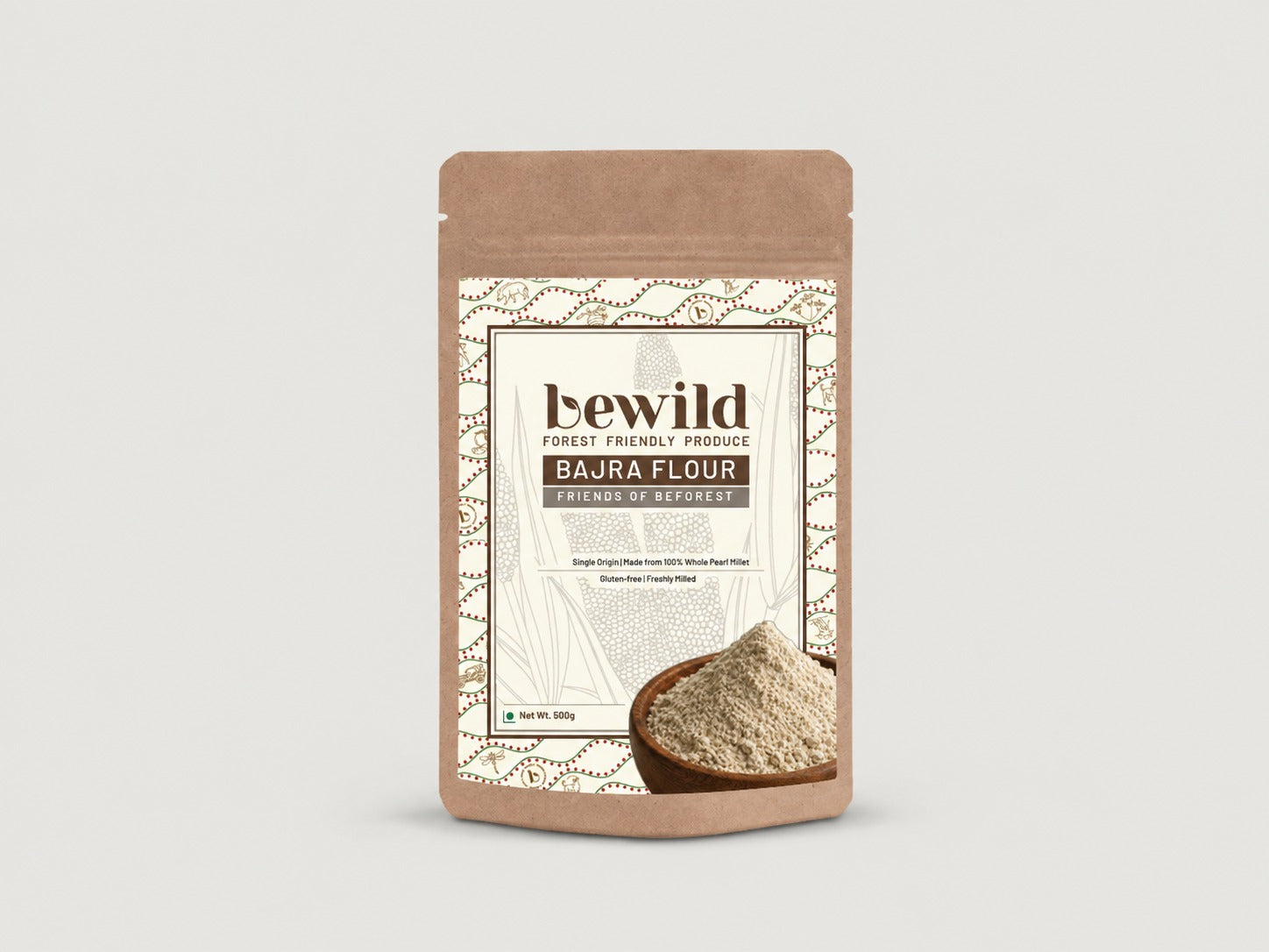 Bajra Flour | 500g | Made from Whole Pearl Millet | Freshly Milled