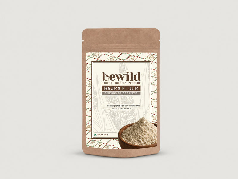 Bajra Flour | 500g | Made from Whole Pearl Millet | Freshly Milled